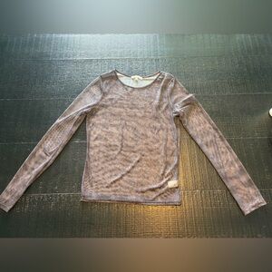 Long L Sleeve Sheer Top
